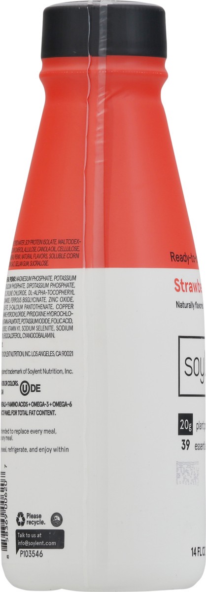 slide 10 of 14, Soylent Strawberry Drink - 14 oz, 14 oz