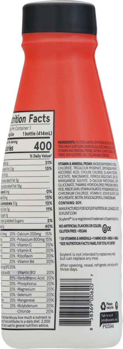 slide 14 of 14, Soylent Strawberry Drink - 14 oz, 14 oz