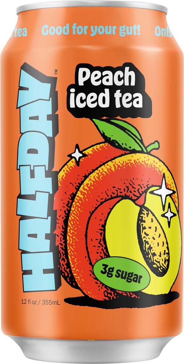 slide 3 of 4, Halfday Peach Iced Tea - 12 fl oz, 12 fl oz