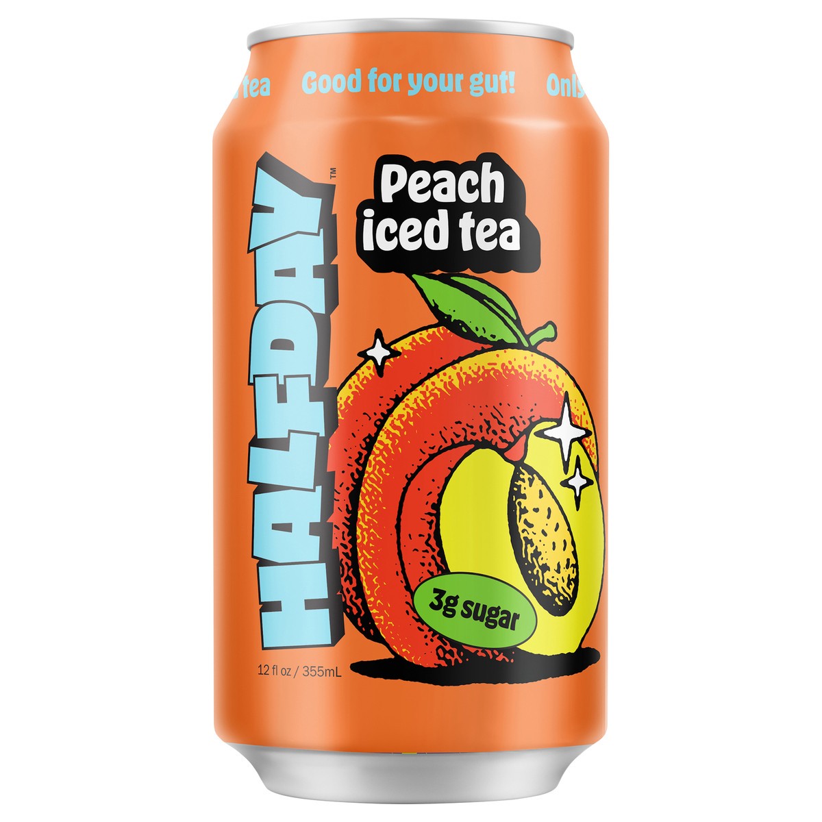 slide 1 of 4, Halfday Peach Iced Tea - 12 fl oz, 12 fl oz