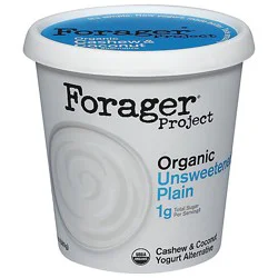 Forager Project Organic Yogurt Alternative Cashewmilk Dairy Free Unsweetened Plain - 24 Oz