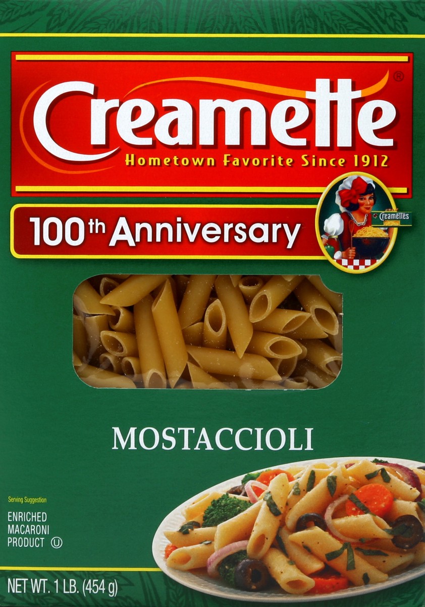 slide 1 of 4, Creamette Mostaccioli Pasta, 16 oz