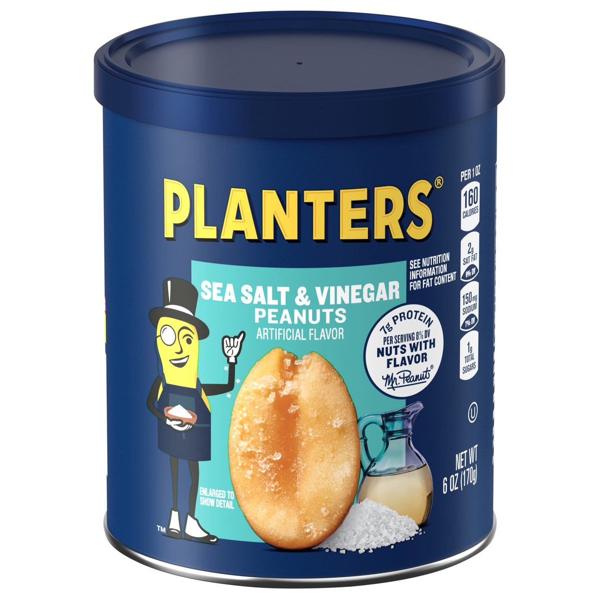 slide 1 of 6, Planters Sea Salt & Vinegar Peanuts 6 oz, 6 oz