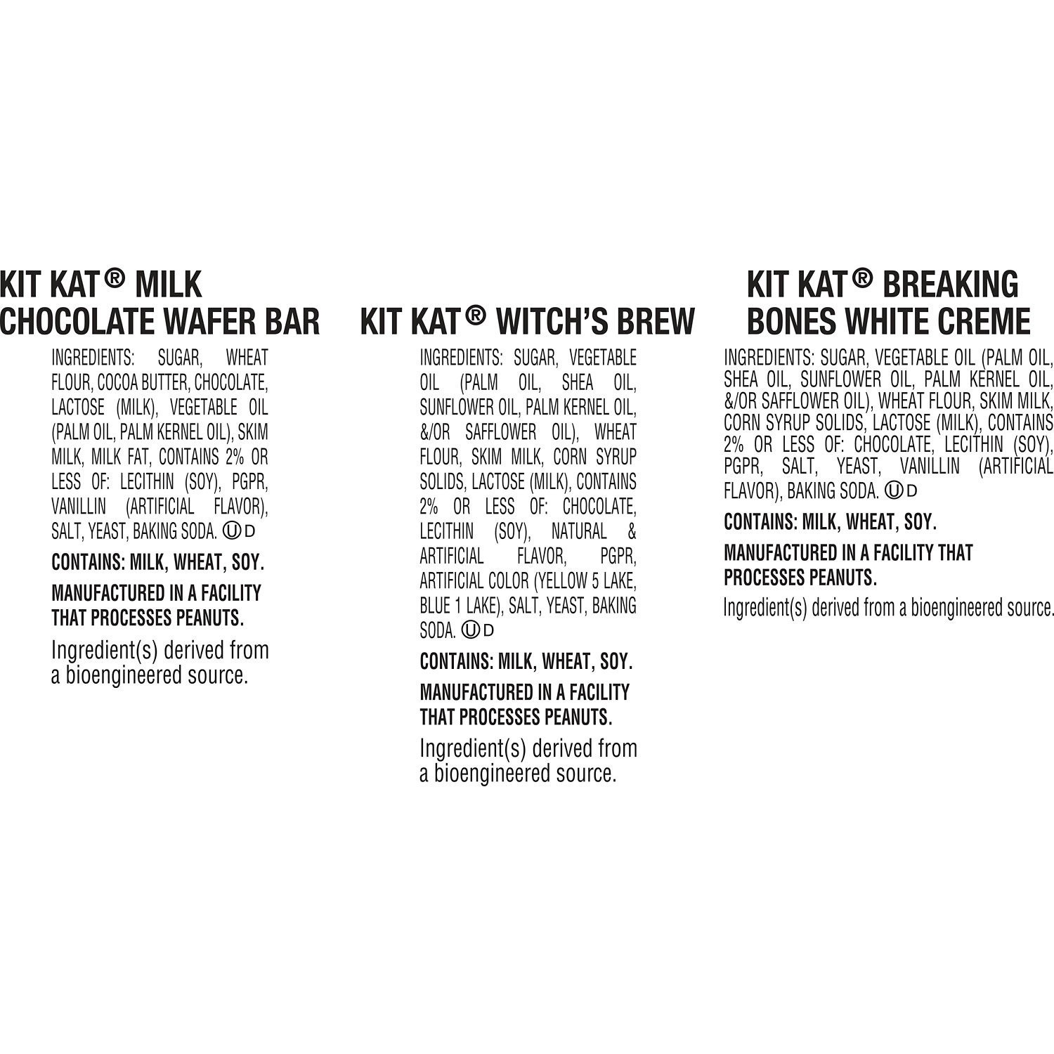 slide 7 of 8, KIT KAT Halloween Lovers Assorted Milk Chocolate and Creme Snack Size Wafer Candy Bars, Halloween, 36.75 oz, Bulk Variety Bag (75 Pieces), 75 ct