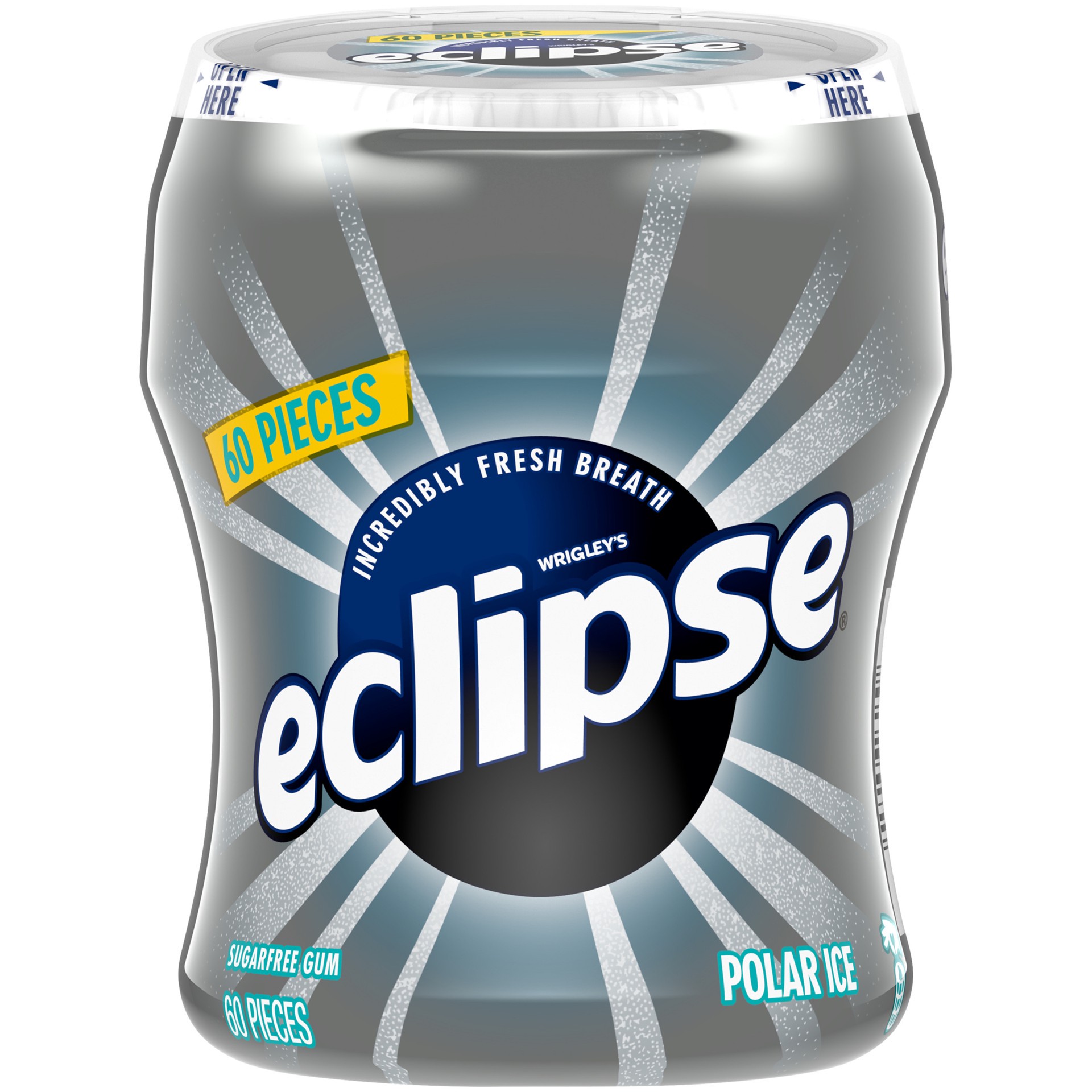slide 1 of 5, WRIGLEYS ECLIPSE Wrigley's Eclipse Polar Ice Big E Pak Gum, 60 ct