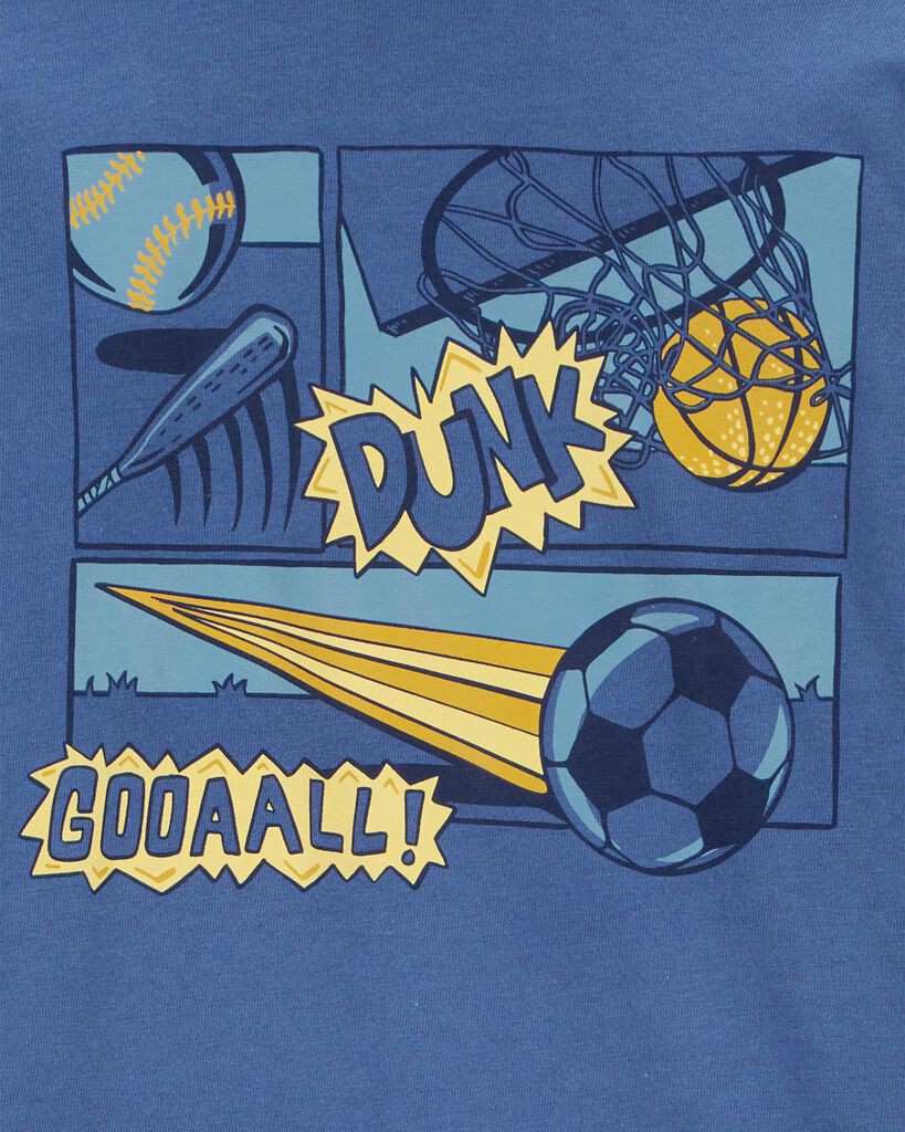 slide 2 of 2, Oshkosh Toddler Dunk Graphic Tee Blue 5T, 1 ct