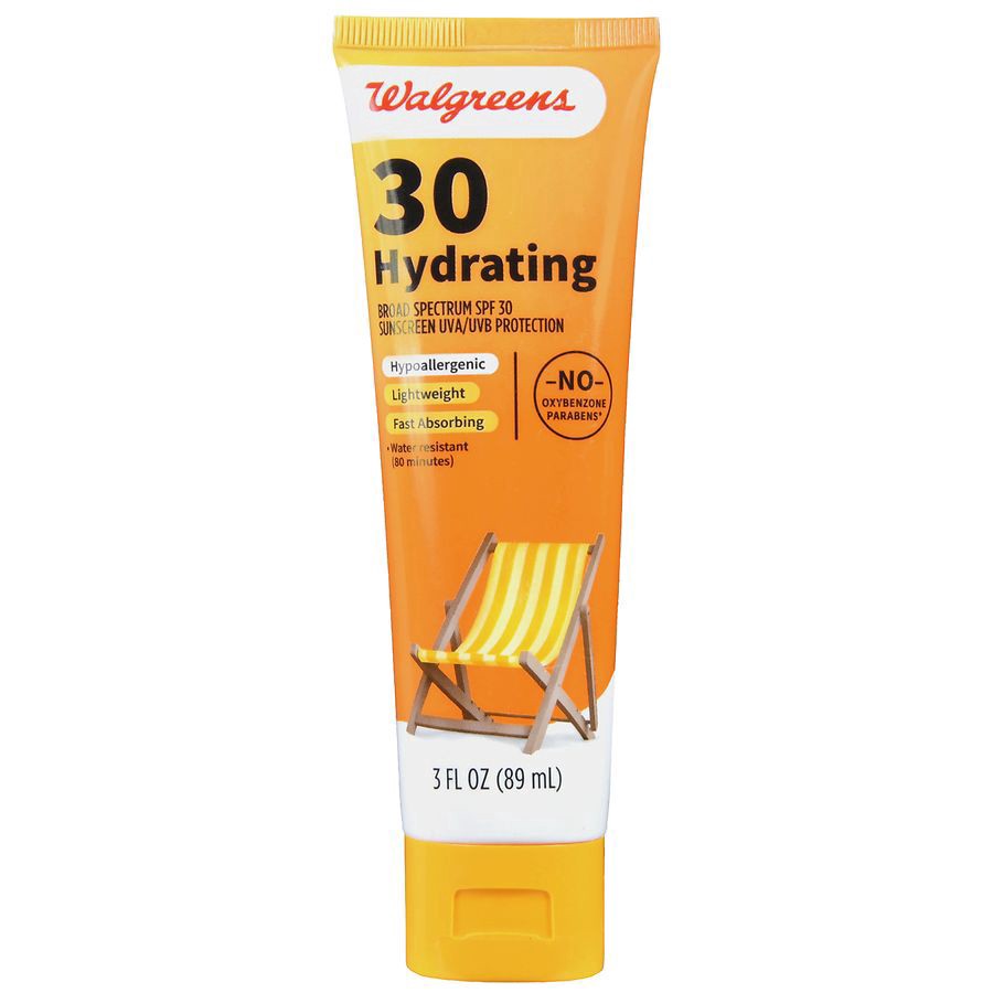 slide 3 of 5, Walgreens Hydrating Sunscreen Lotion SPF 30, 3 oz