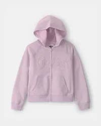 OshKosh Girls Logo Zip-Up Hoodie - Purple - Size 12