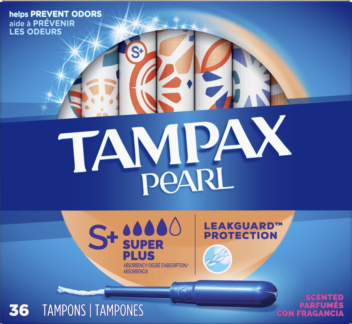 slide 2 of 3, Tampax Super Plus Absorbency Scented Tampons 36 ea, 36 ct