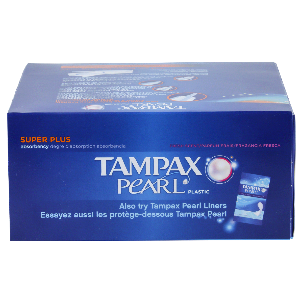 slide 3 of 11, Tampax Pearl Plastic Applicator Super Plus Absorbency Scented Tampons, 36 ct