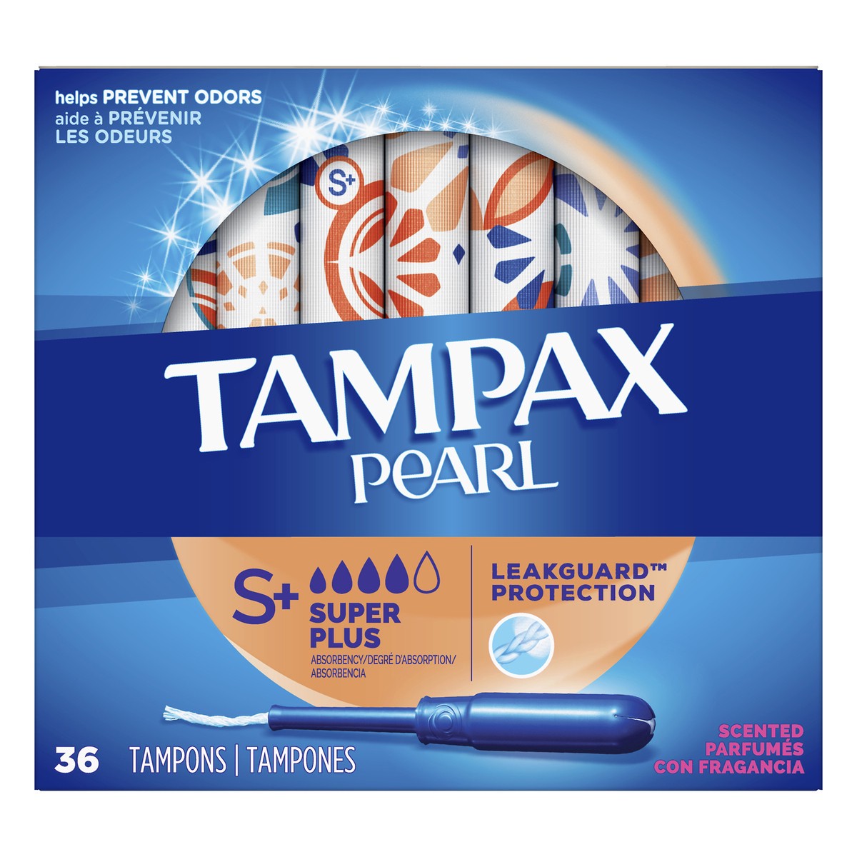 slide 3 of 3, Tampax Super Plus Absorbency Scented Tampons 36 ea, 36 ct