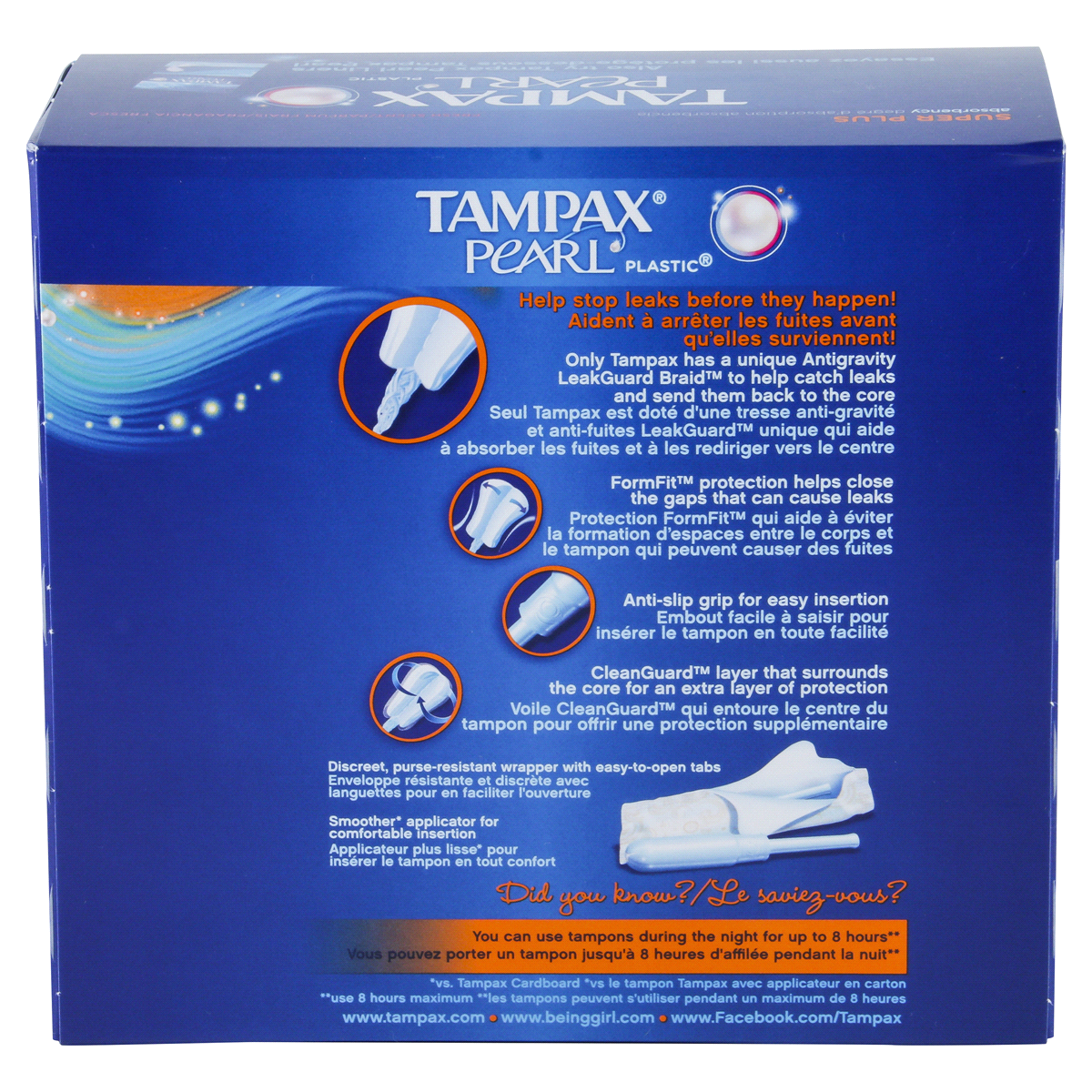 slide 4 of 11, Tampax Pearl Plastic Applicator Super Plus Absorbency Scented Tampons, 36 ct
