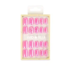 Vivid Tella Nails - Glazed Donut Neon Pink