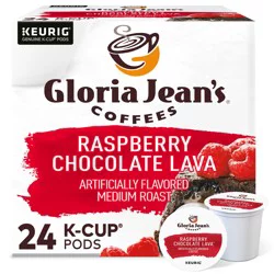 Gloria Jean's Raspberry Chocolate Lava Keurig Single-Serve K-Cup Pods, Medium Roast Coffee, 24 Count