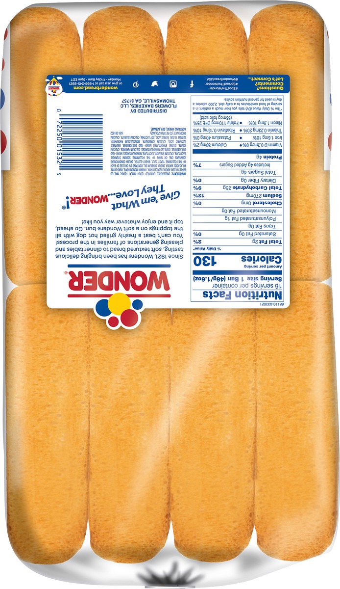 slide 5 of 12, Wonder Classic Extra Soft Hot Dog Buns 16 ea, 16 ct