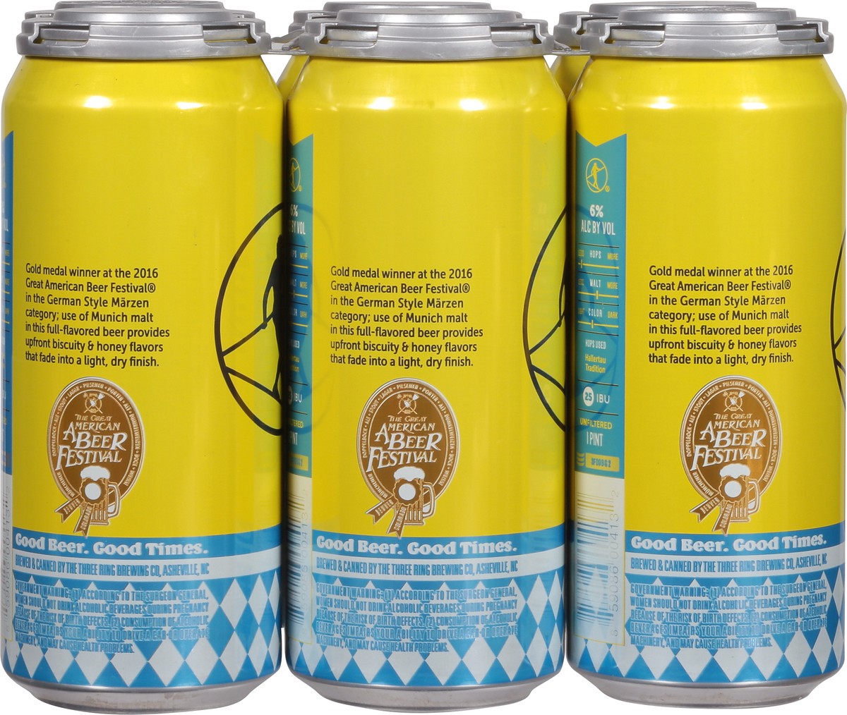 slide 9 of 9, Hi-Wire Brewing Lager Zirkusfest Oktoberfest Beer 6 - 1 pt Cans, 6 ct; 16 oz