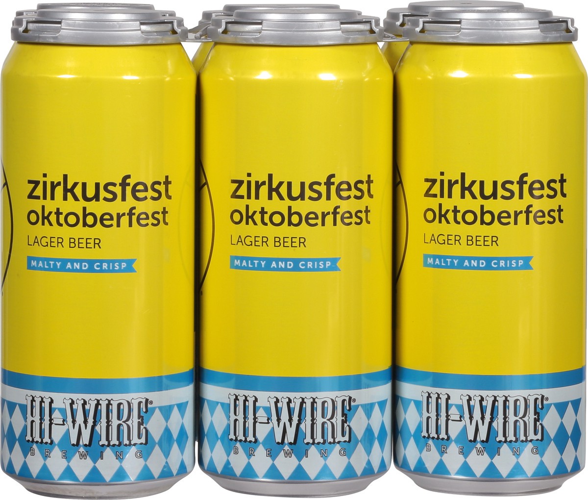 slide 8 of 9, Hi-Wire Brewing Lager Zirkusfest Oktoberfest Beer 6 - 1 pt Cans, 6 ct; 16 oz