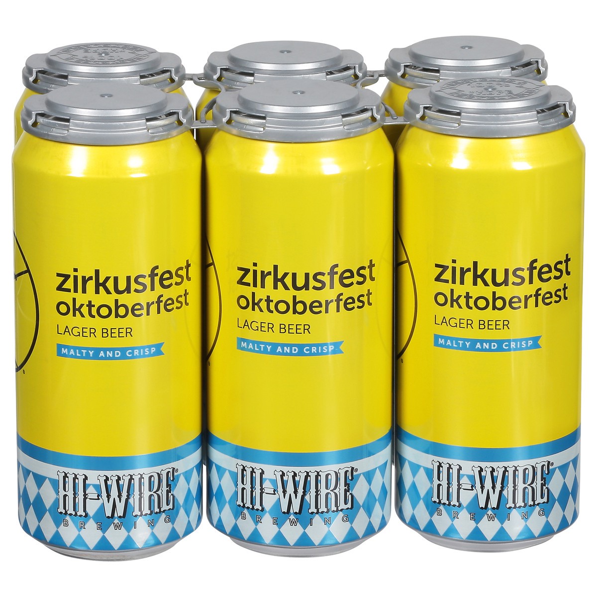 slide 1 of 9, Hi-Wire Brewing Lager Zirkusfest Oktoberfest Beer 6 - 1 pt Cans, 6 ct; 16 oz