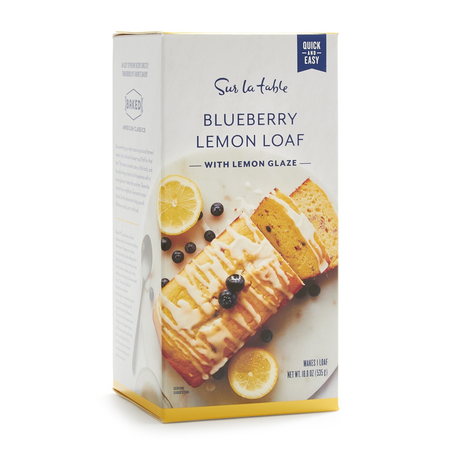 slide 1 of 1, Sur La Table Blueberry Lemon Loaf Mix with Lemon Glaze, 18.8 oz