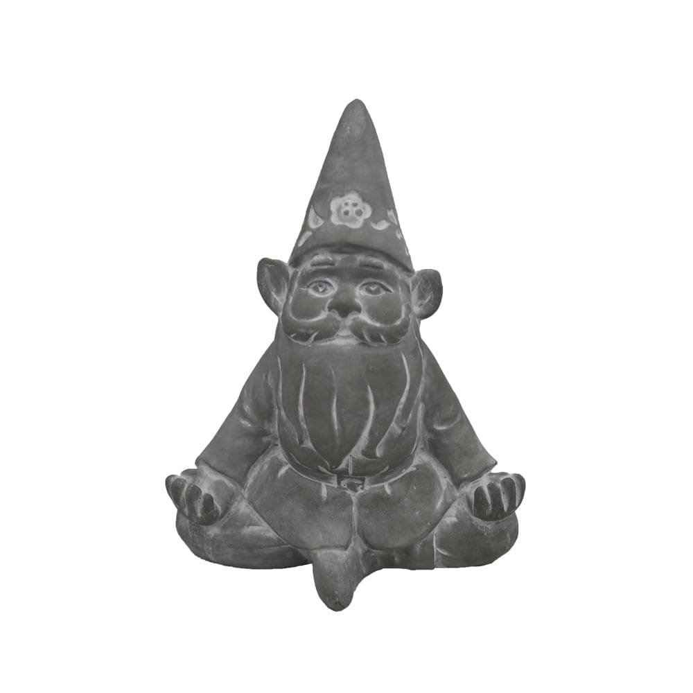 slide 1 of 1, HD Designs Outdoors Meditating Gnome Statue - Gray, 1 ct