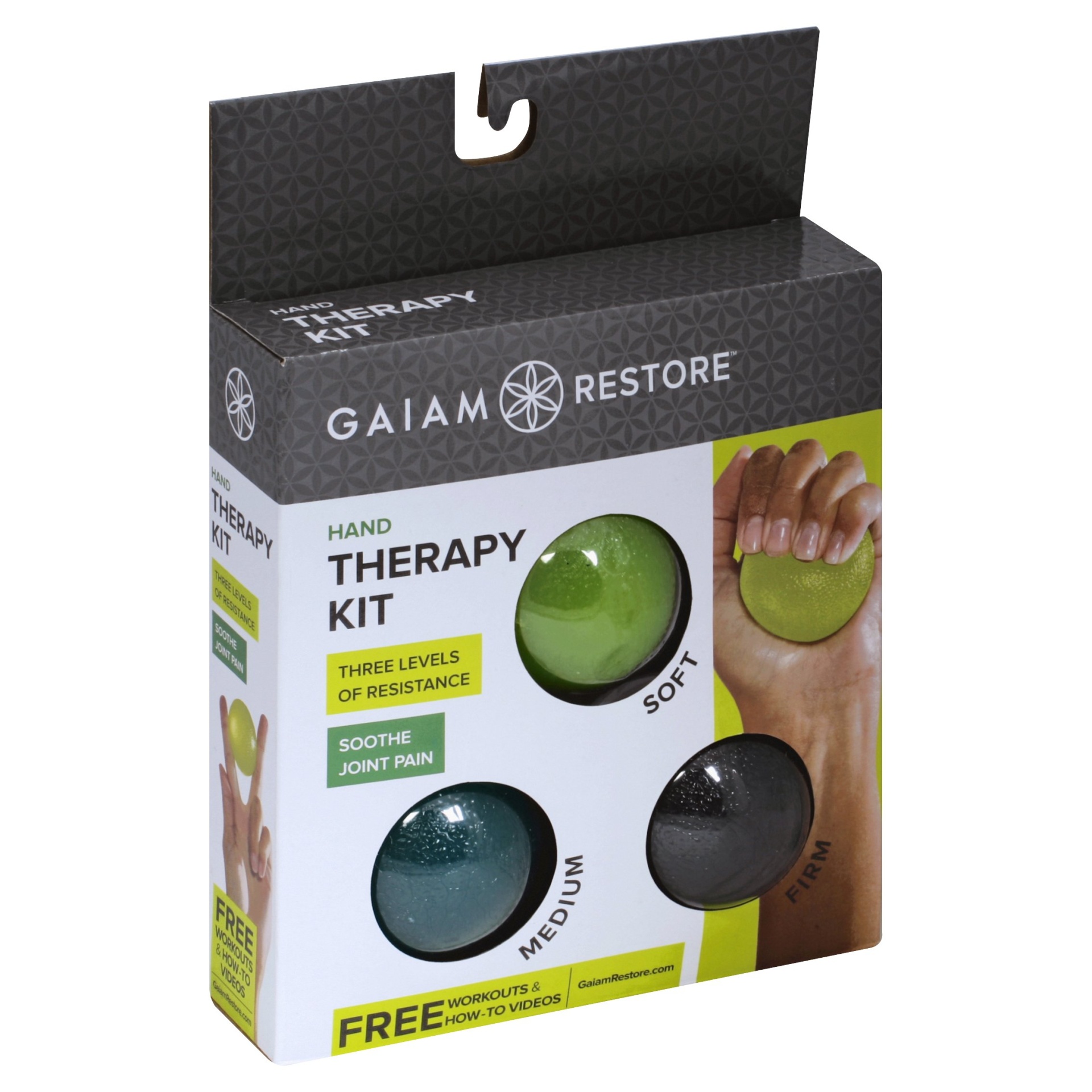 slide 1 of 5, Gaiam Restore Hand Therapy Kit, 1 ct