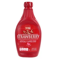 Weis Quality Strawberry Flavored Syrup