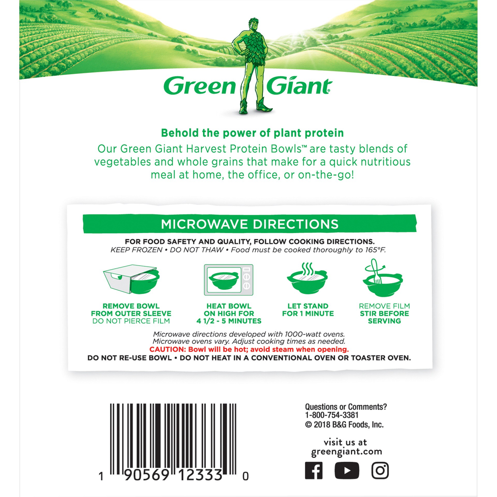 slide 4 of 8, Green Giant California Style Harvest Protein Bowls - 10 oz, 10 oz