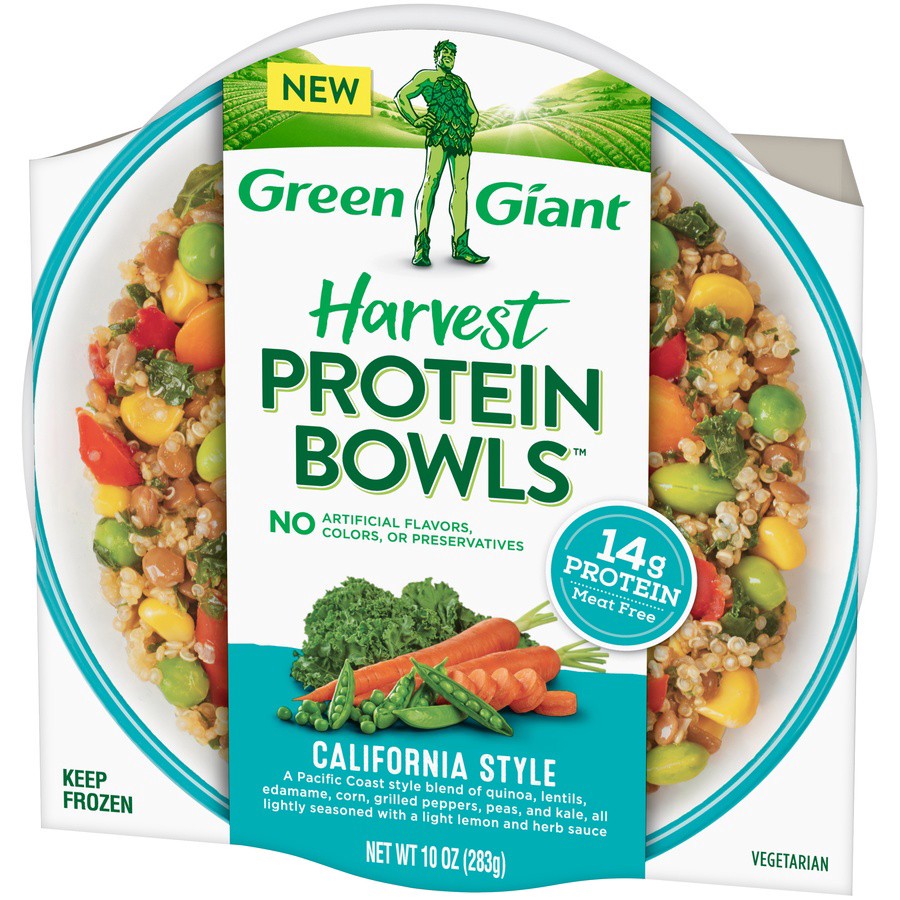 slide 6 of 8, Green Giant California Style Harvest Protein Bowls - 10 oz, 10 oz
