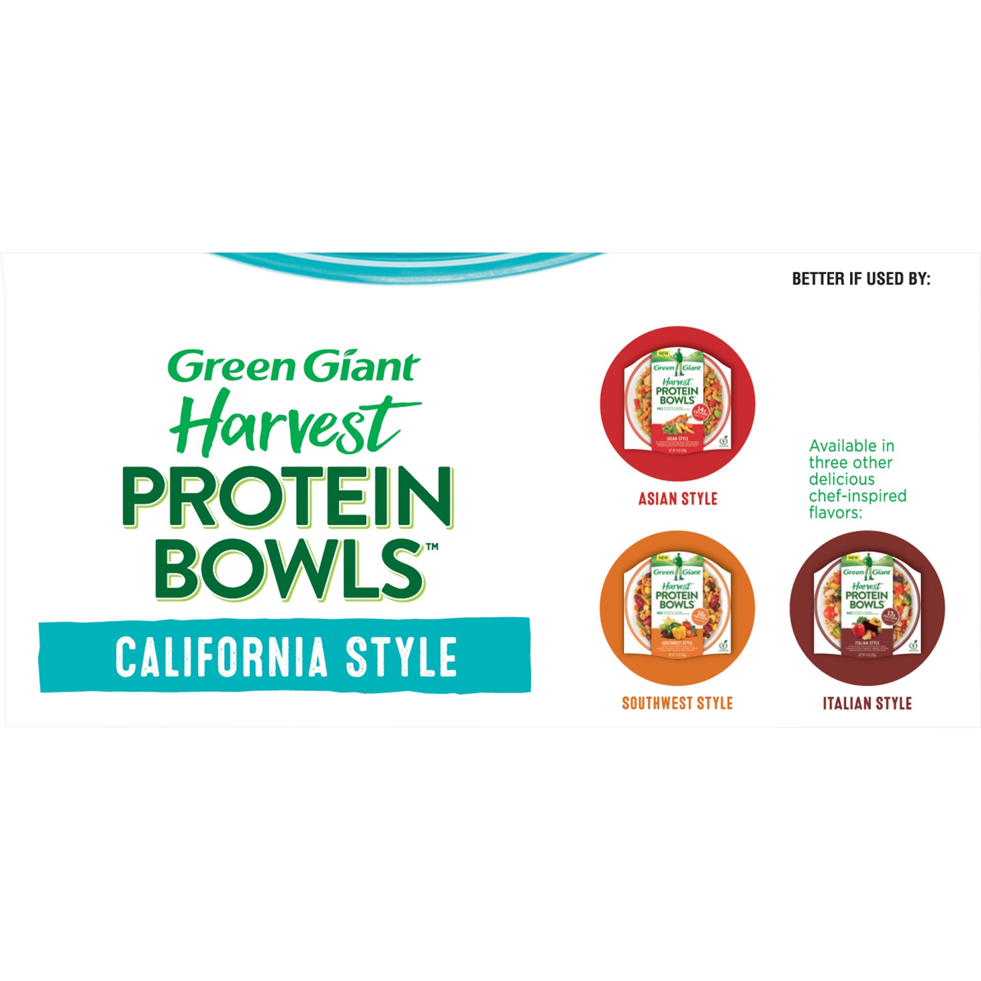 slide 8 of 8, Green Giant California Style Harvest Protein Bowls - 10 oz, 10 oz
