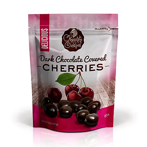 slide 1 of 1, Dark Chololate Cherries - EA, 1 ct
