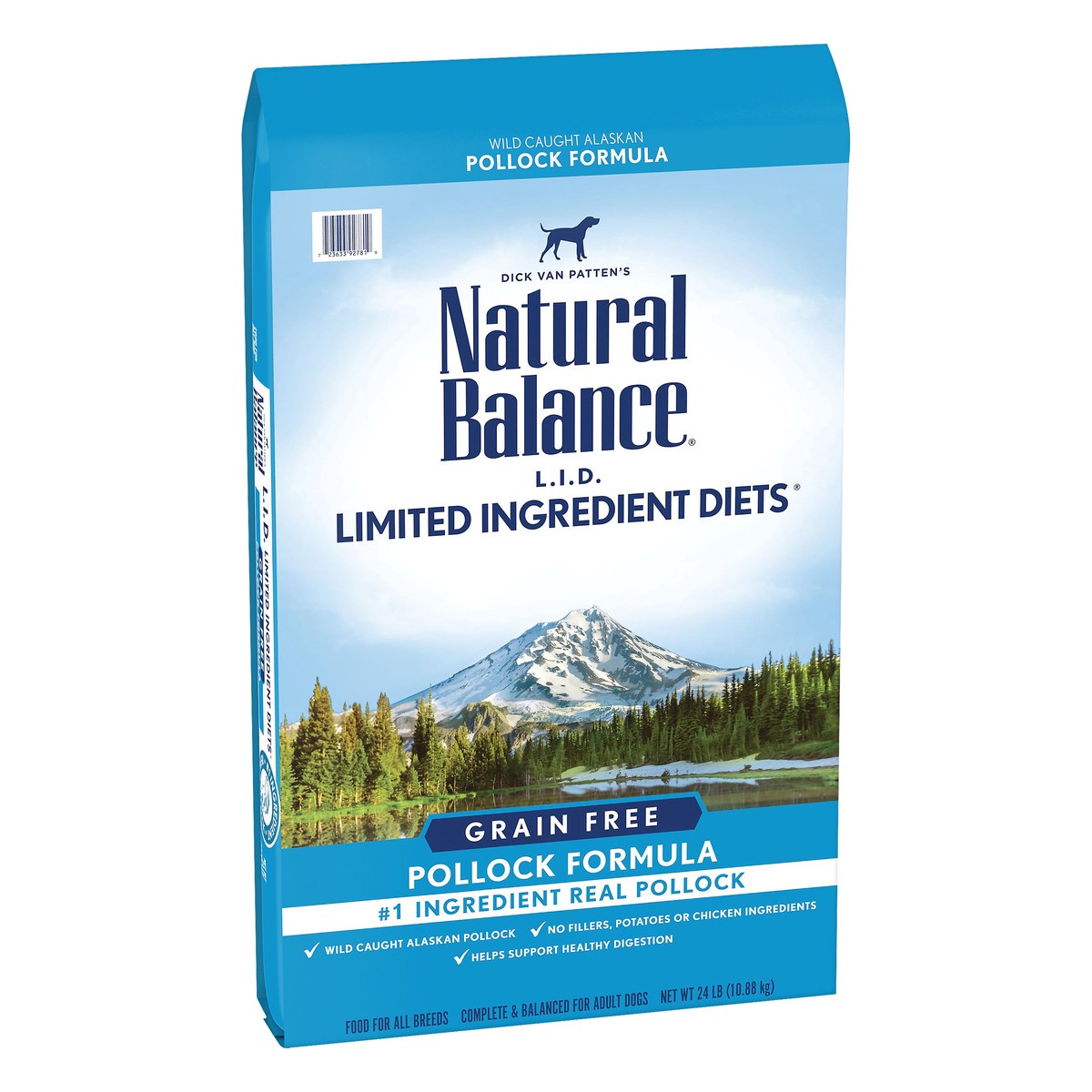 slide 6 of 9, Natural Balance L.I.D. Limited Ingredient Diets Grain Free Pollock Formula Dog Food 24 lb, 24 lb