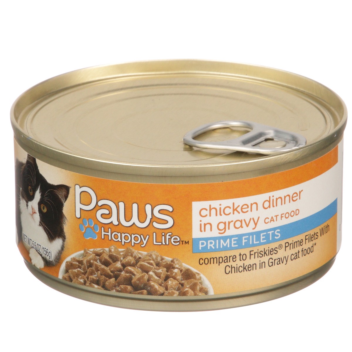 slide 3 of 9, Paws Happy Life Prime Filets Chicken Dinner In Gravy, 5.5 oz