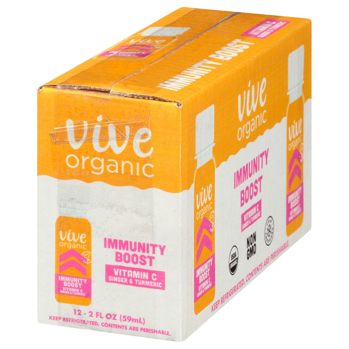 slide 6 of 9, Vive Organic Immunity Boost + Vitamin C 2oz - 12ct, 2 fl oz