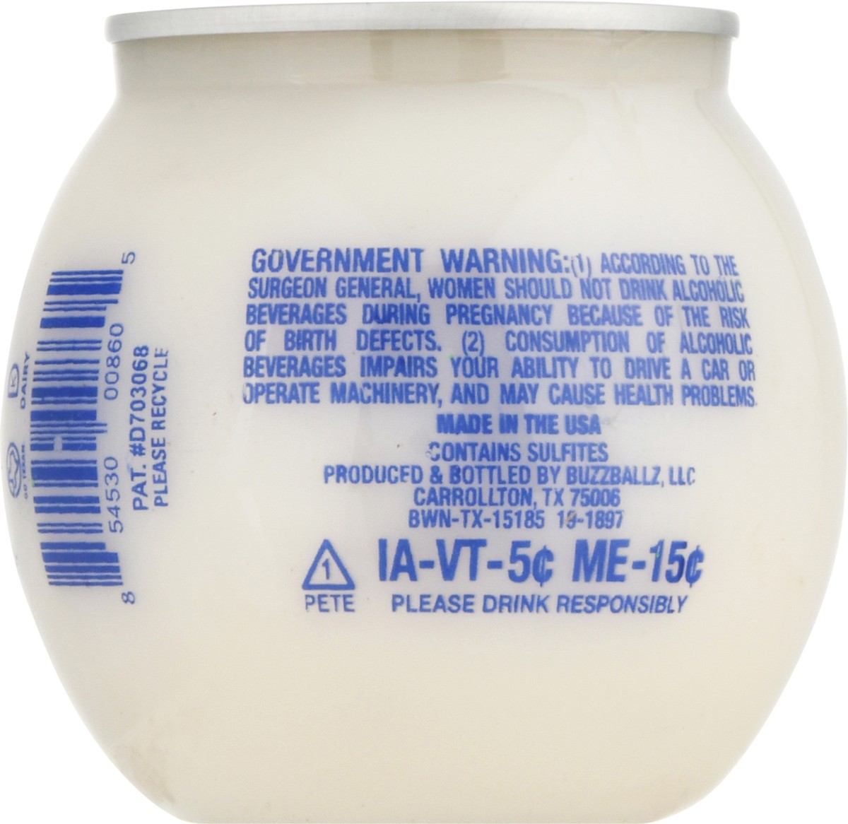 slide 3 of 11, Buzzballz Horchata Chillers, 187 ml