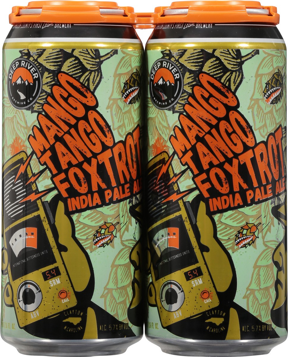 slide 9 of 9, Deep River India Pale Ale Mango Tango Foxtrot Beer 4 - 1 pt Cans, 4 ct; 16 oz