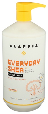slide 1 of 1, Alaffia Everyday Shea Moisturizing Conditioner Unscented, 32 fl oz
