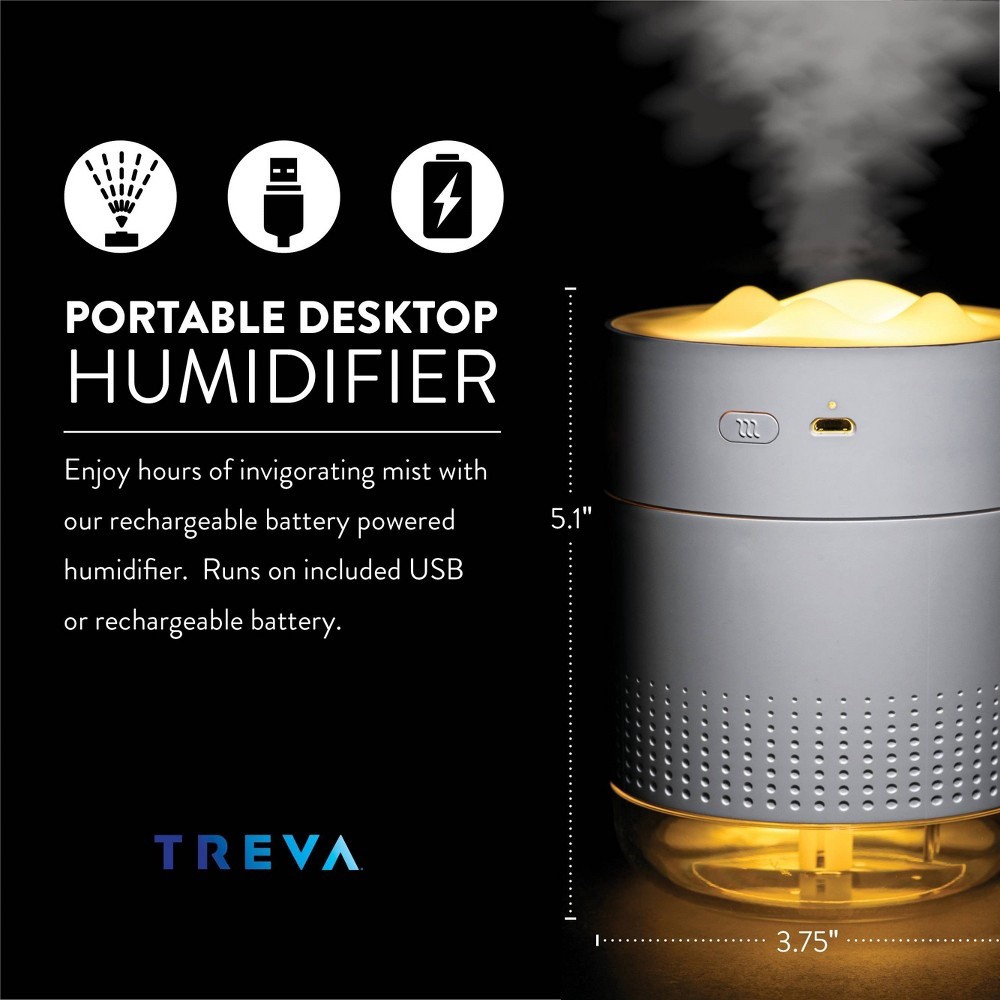 slide 7 of 7, Treva Humidfr Night Light, 1 ct