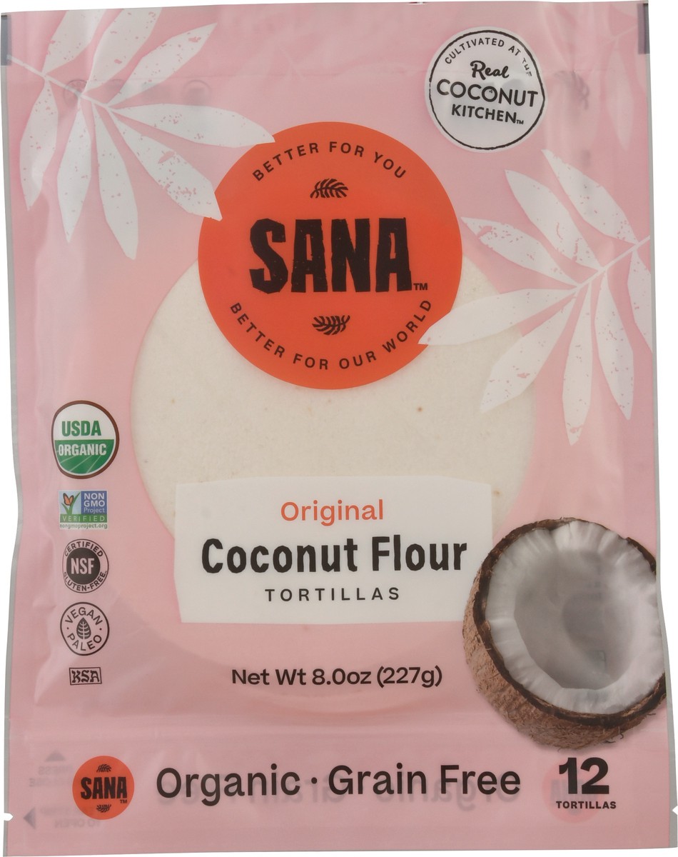 slide 1 of 12, Sana Organic Coconut Flour Original Tortillas 12 ea, 12 ct