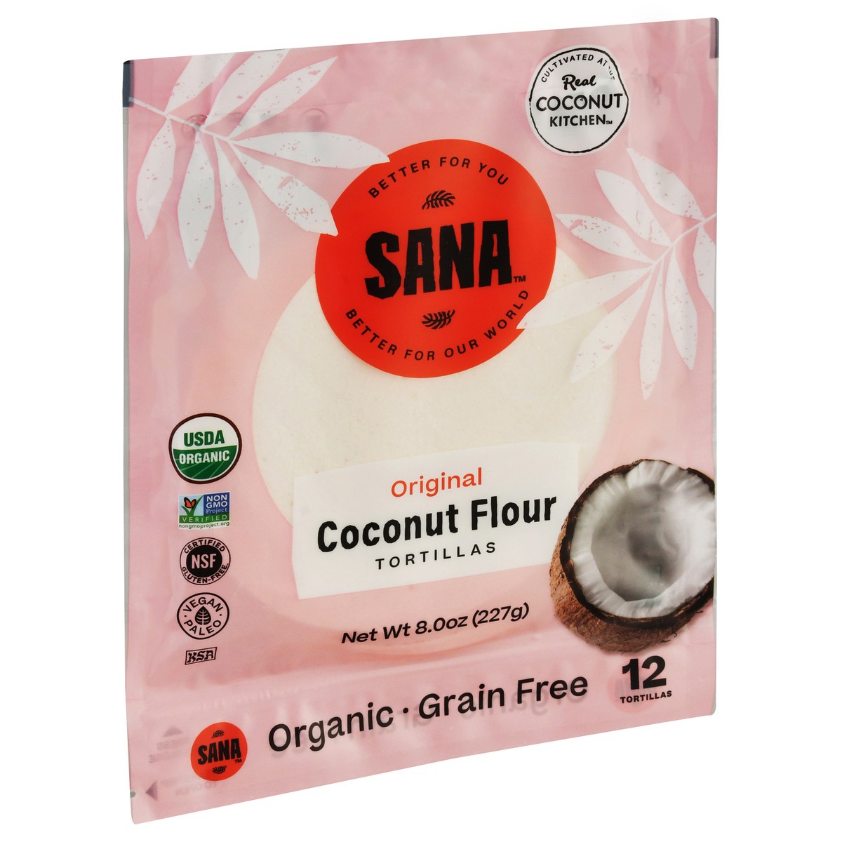 slide 8 of 12, Sana Organic Coconut Flour Original Tortillas 12 ea, 12 ct