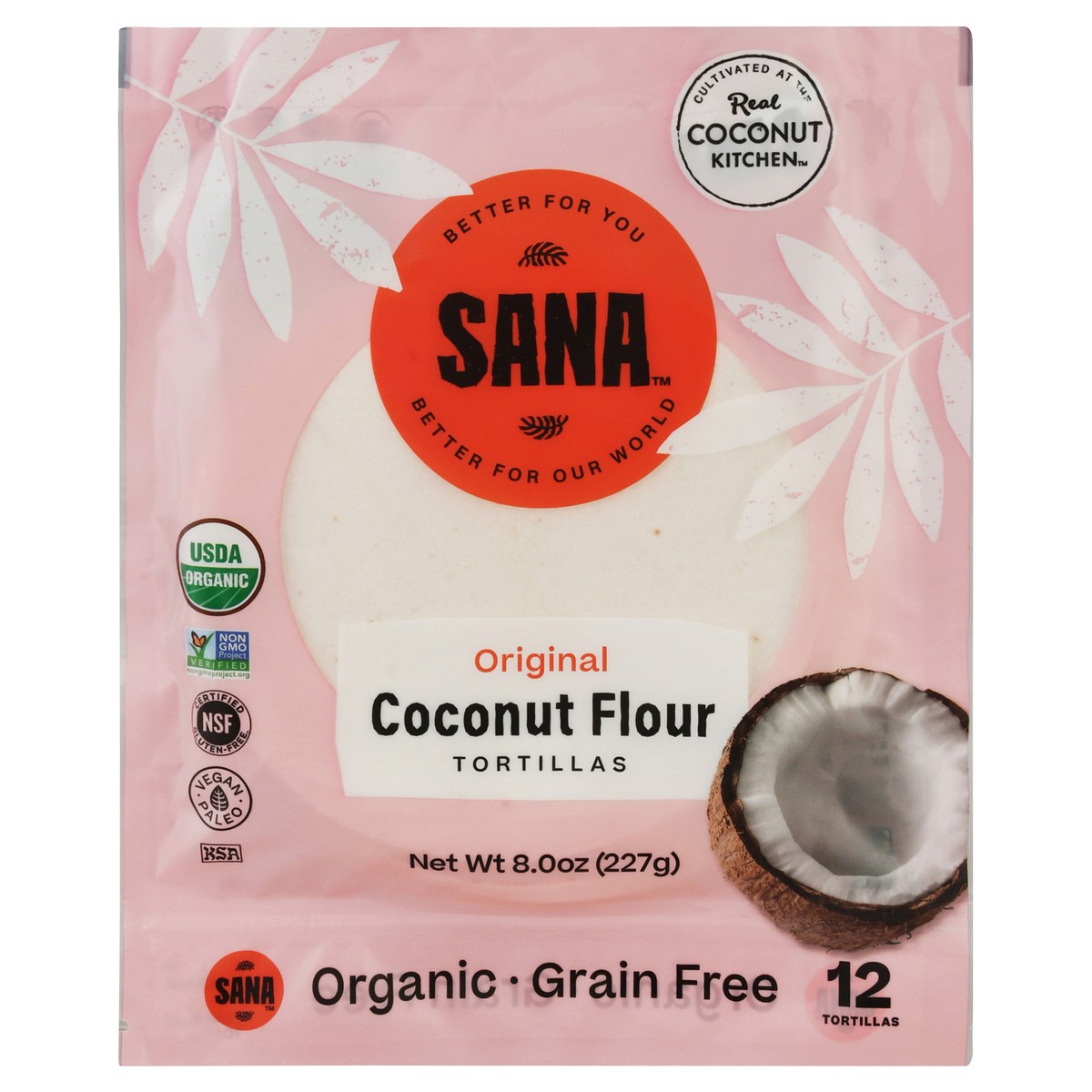 slide 1 of 12, Sana Organic Coconut Flour Original Tortillas 12 ea, 12 ct