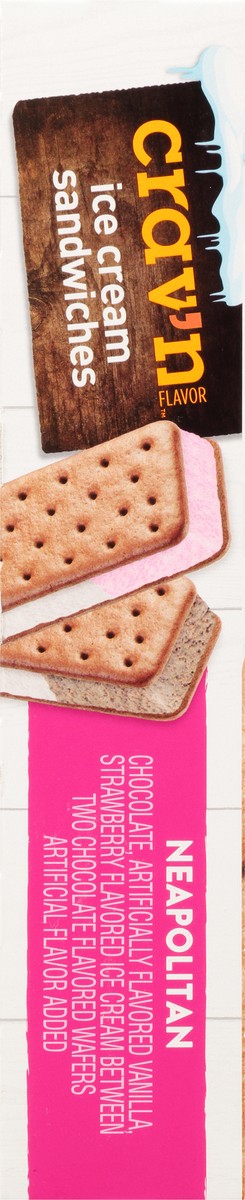 slide 5 of 9, Crav'n Flavor Neapolitan Ice Cream Sandwiches 12 Ea, 12 ct
