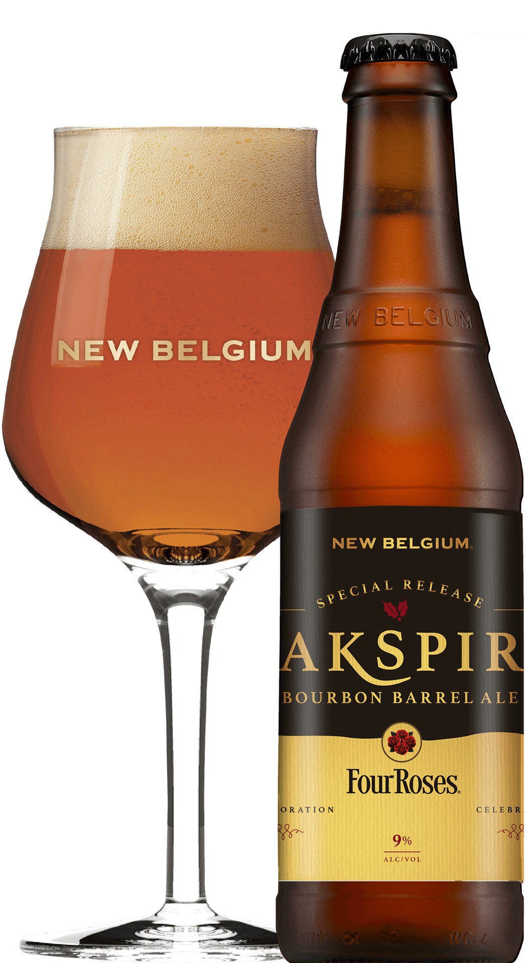 slide 3 of 4, New Belgium Oakspire Bourbon Barrel Ale Beer, 6 Pack, 12 fl oz Bottles, 6 ct