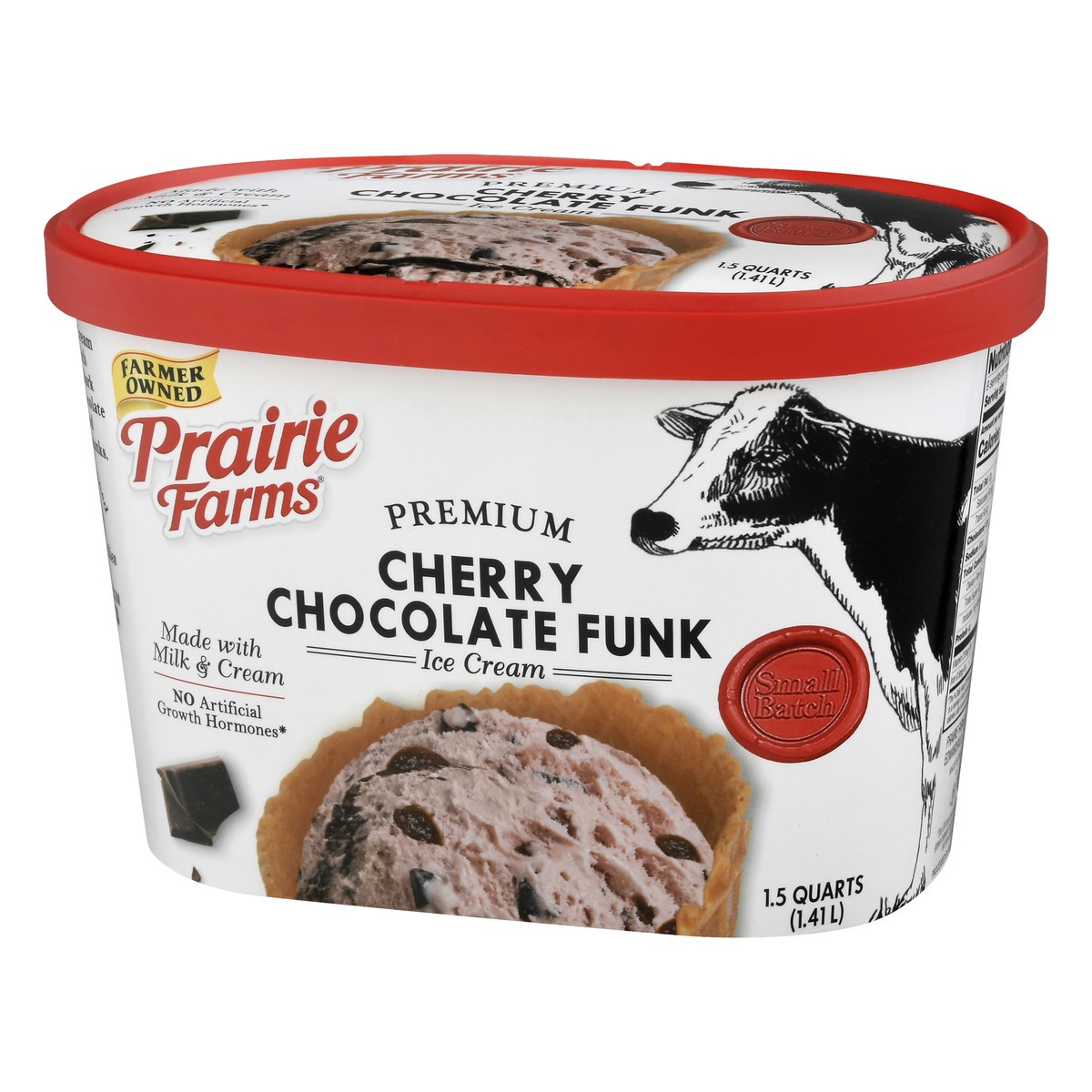 slide 6 of 13, Prairie Farms Premium Cherry Chocolate Funk Ice Cream 1.5 qt, 1.5 qt