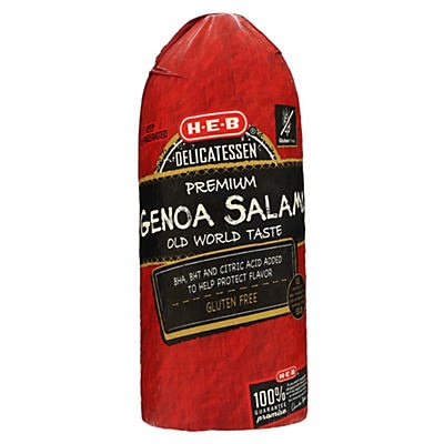 slide 1 of 1, H-E-B Genoa Salami, per lb