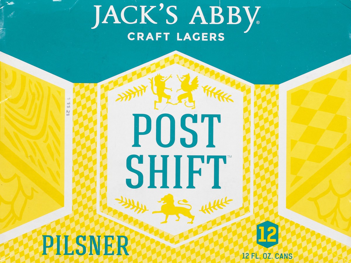 slide 3 of 8, Jack's Abby Pilsner Post Shift Beer 12 ea, 12 oz