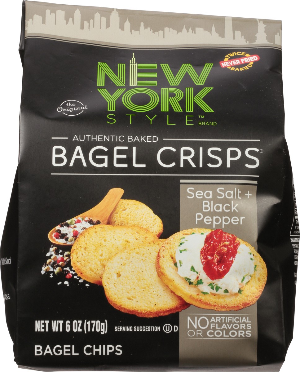 slide 7 of 9, New York Style Sea Salt + Black Pepper Bagel Chips 6 oz, 6 oz