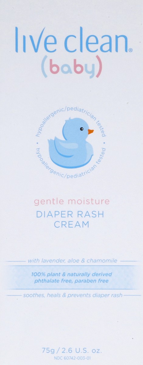 slide 4 of 4, Live Clean Diaper Rash Cream, 2.6 oz