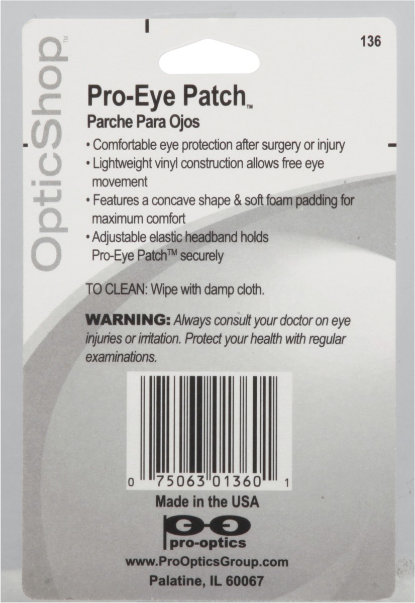slide 8 of 9, Optic Shop Pro-Eye Patch 1 ea, 1 ct