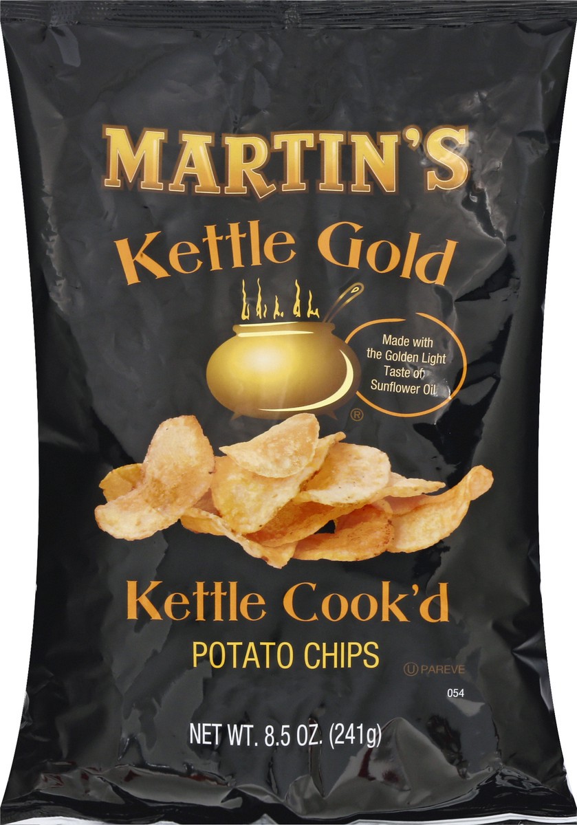 slide 6 of 13, Martin's Kettle Gold Kettle Cook'd Potato Chips 8.5 oz, 8.5 oz