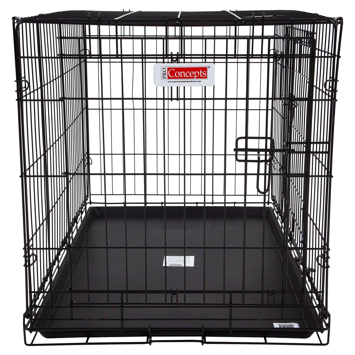 slide 1 of 6, ProConcepts 2-Door Wire Crate, Black, Large, 25 in x 36 in x 23 in